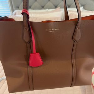 Camel Tory Burch shoulder bag.